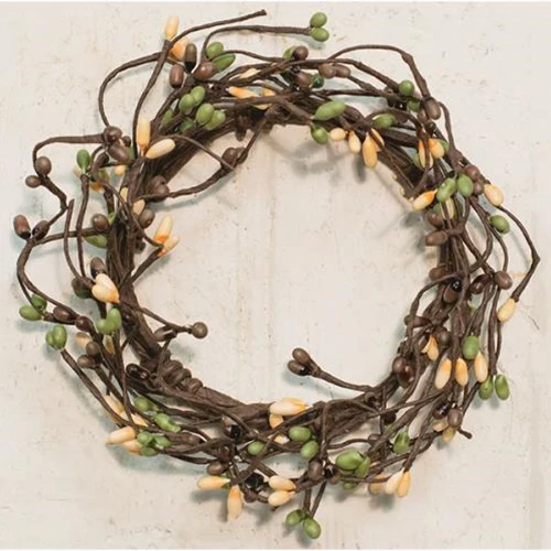 ๐ Coffee Bean Pip Berry 6.5" Mini Wreath Ring