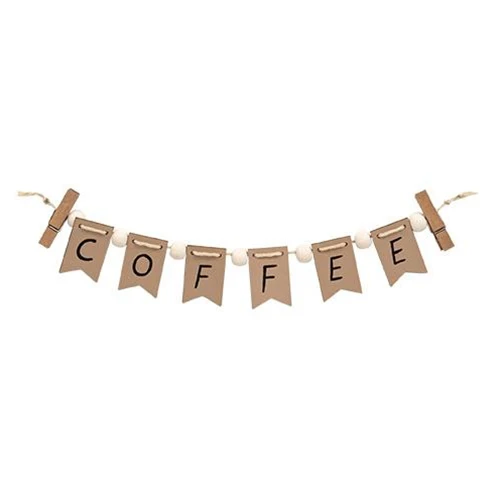 💙 Coffee Mini Clip Banner 9" long