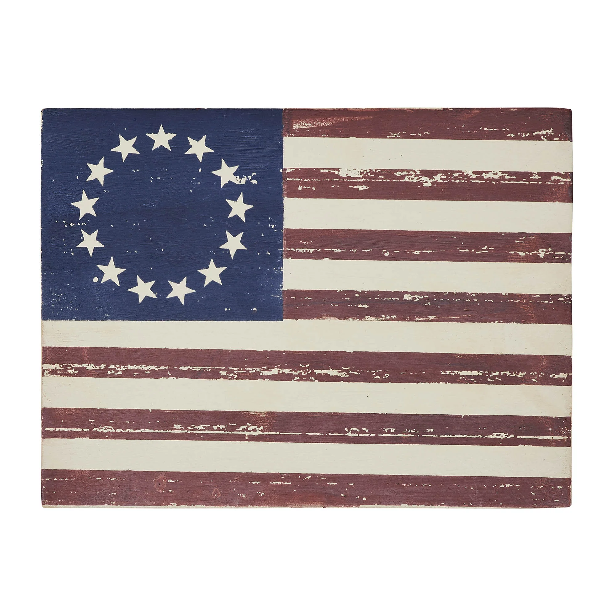 Colonial American Flag 8" Wooden Sign - Image 2
