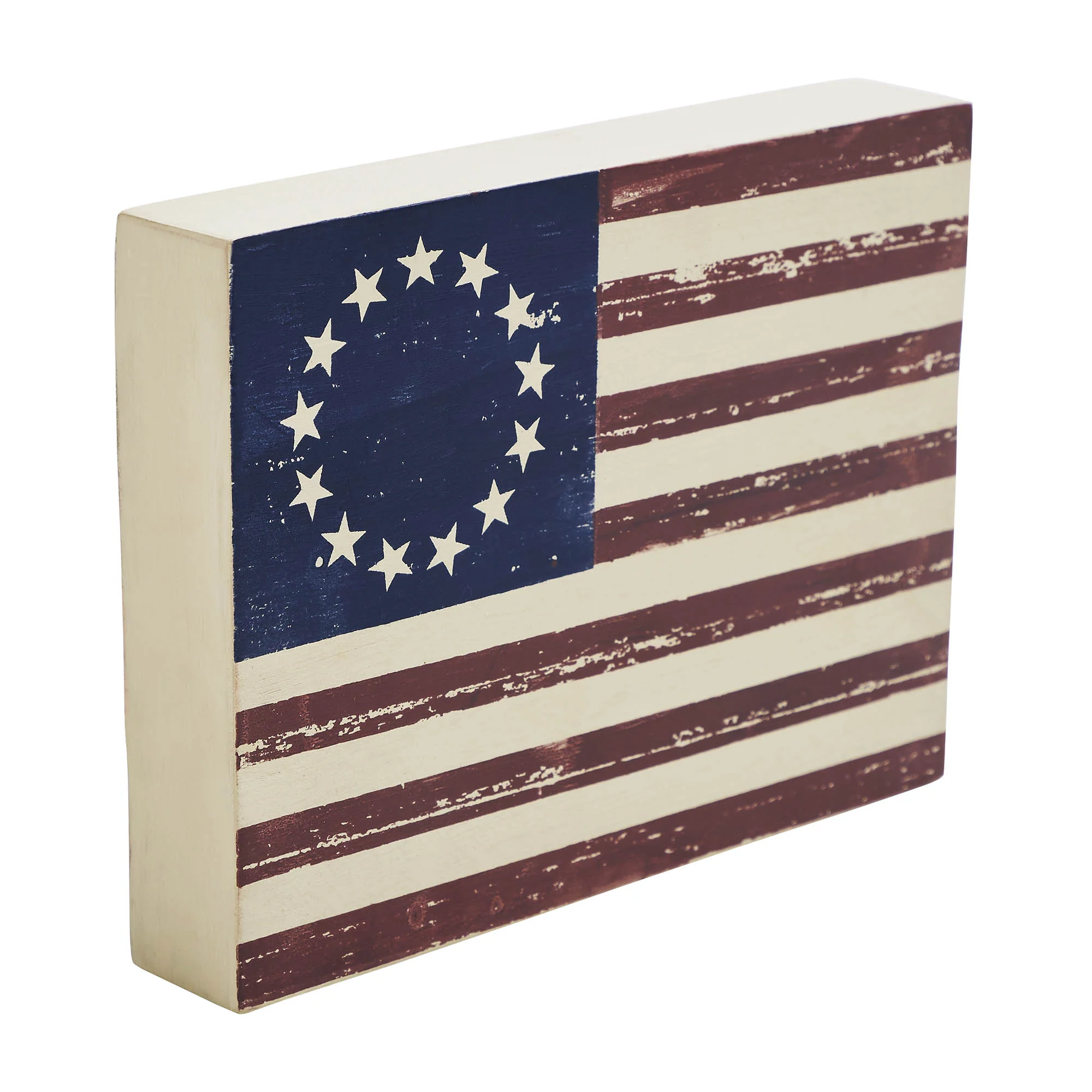 Colonial American Flag 8" Wooden Sign - Image 5