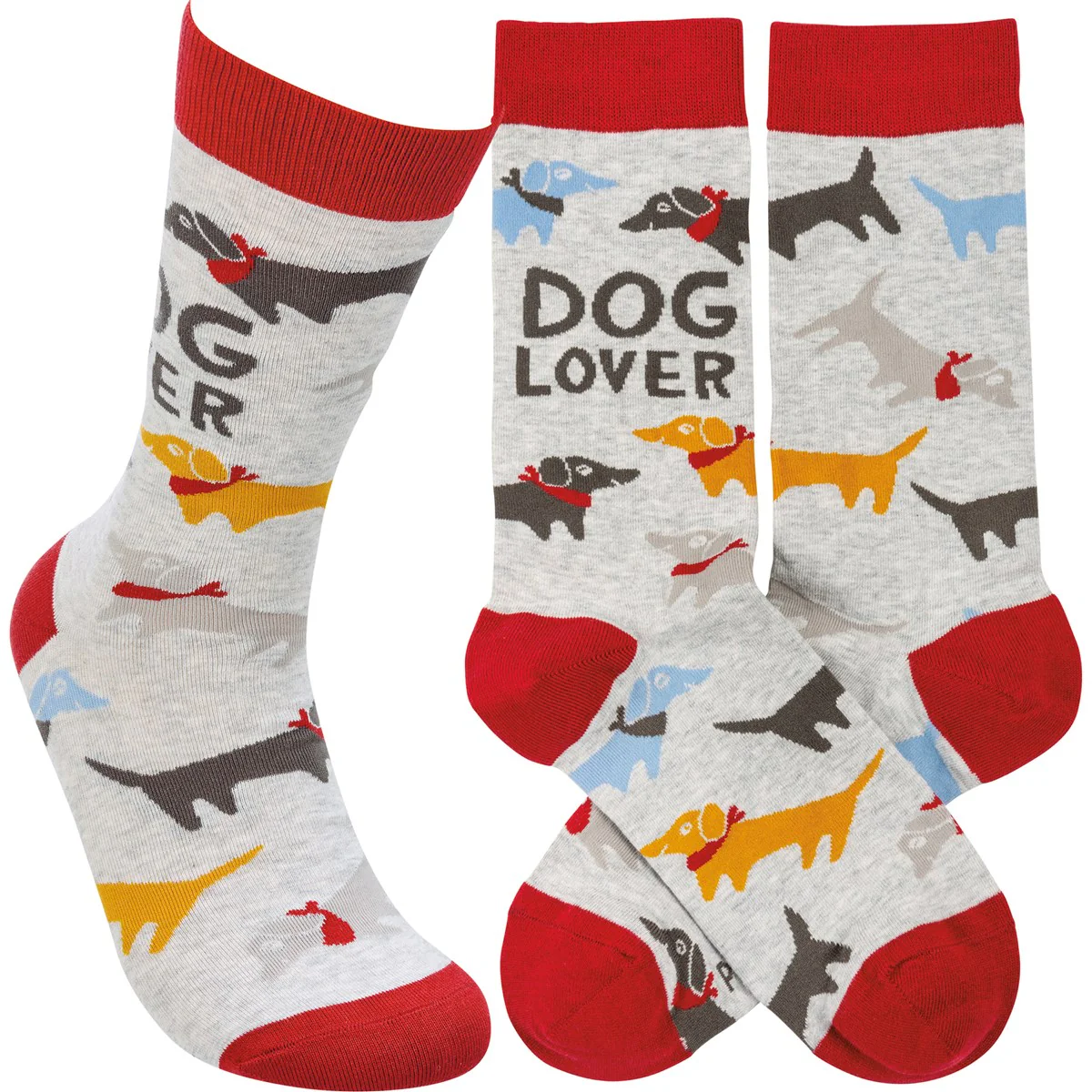 Colorful Bandana Dog Lover Unisex Fun Socks