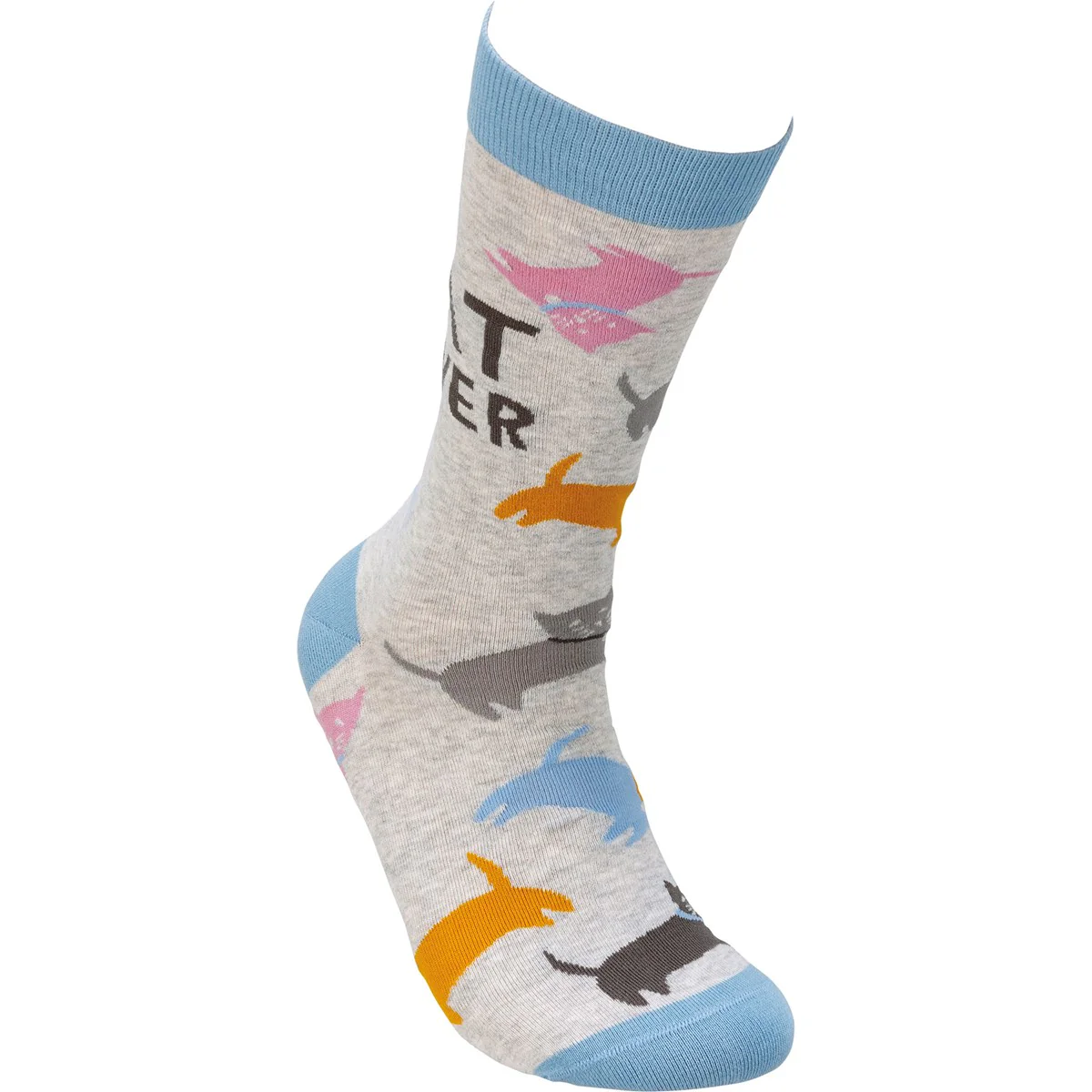 Colorful Collar Cat Lover Unisex Fun Socks - Image 3