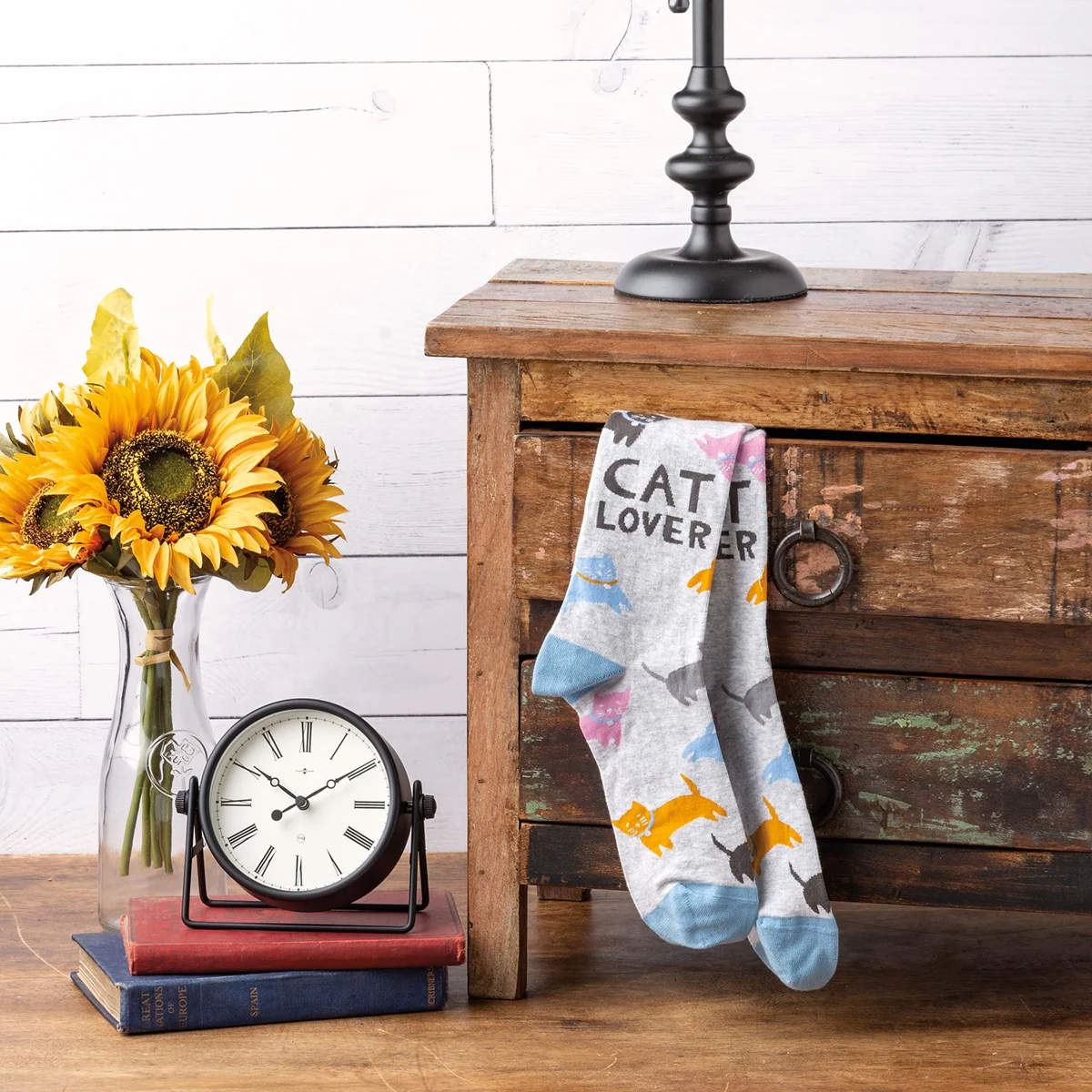 Colorful Collar Cat Lover Unisex Fun Socks - Image 5