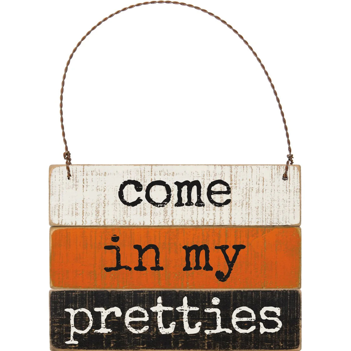 Come in My Pretties Halloween Slat Ornament