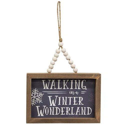 Comfort & Joy Winter Wonderland Frames w/Beaded Hangers - Image 4