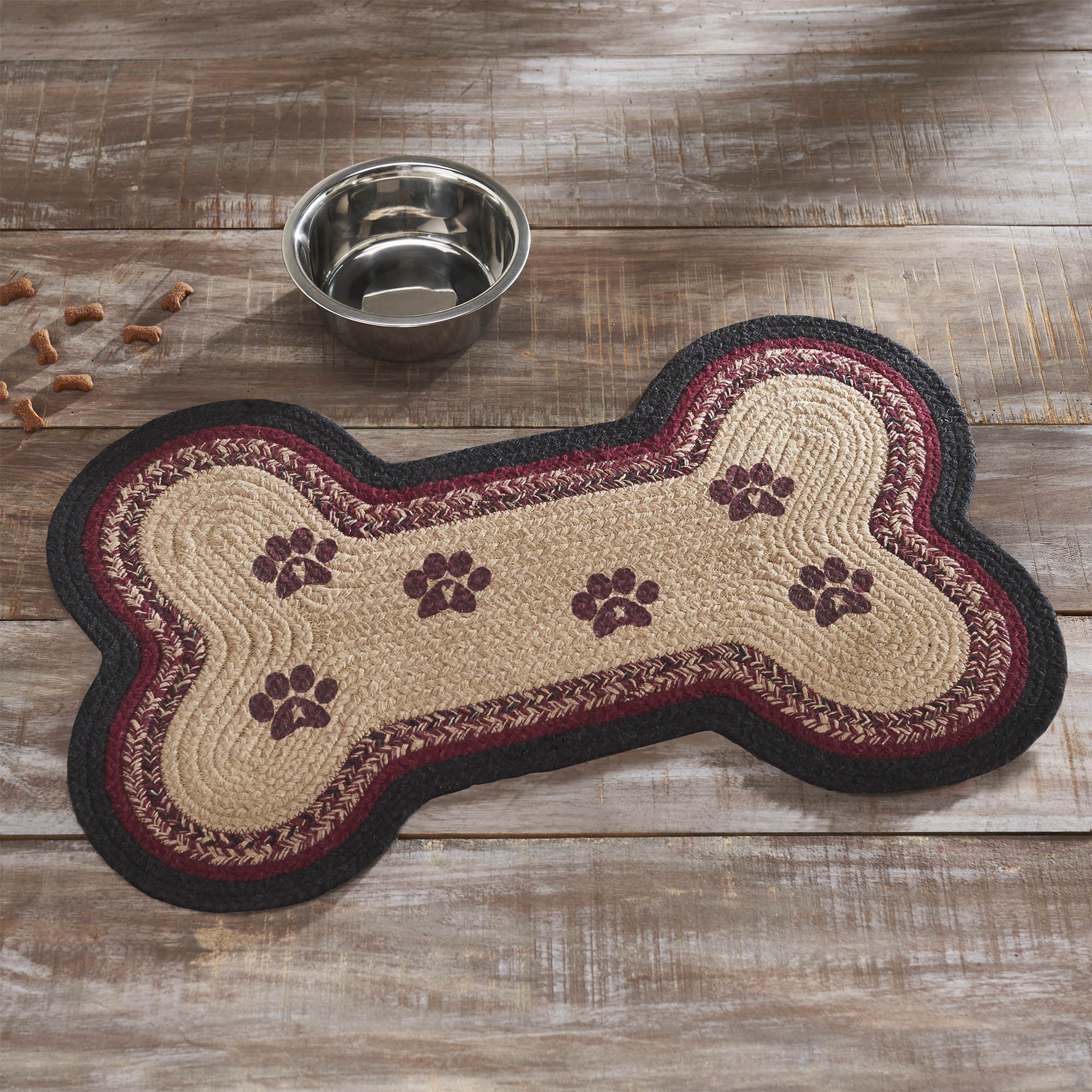 Connell Medium Bone Rug Stencil Paws