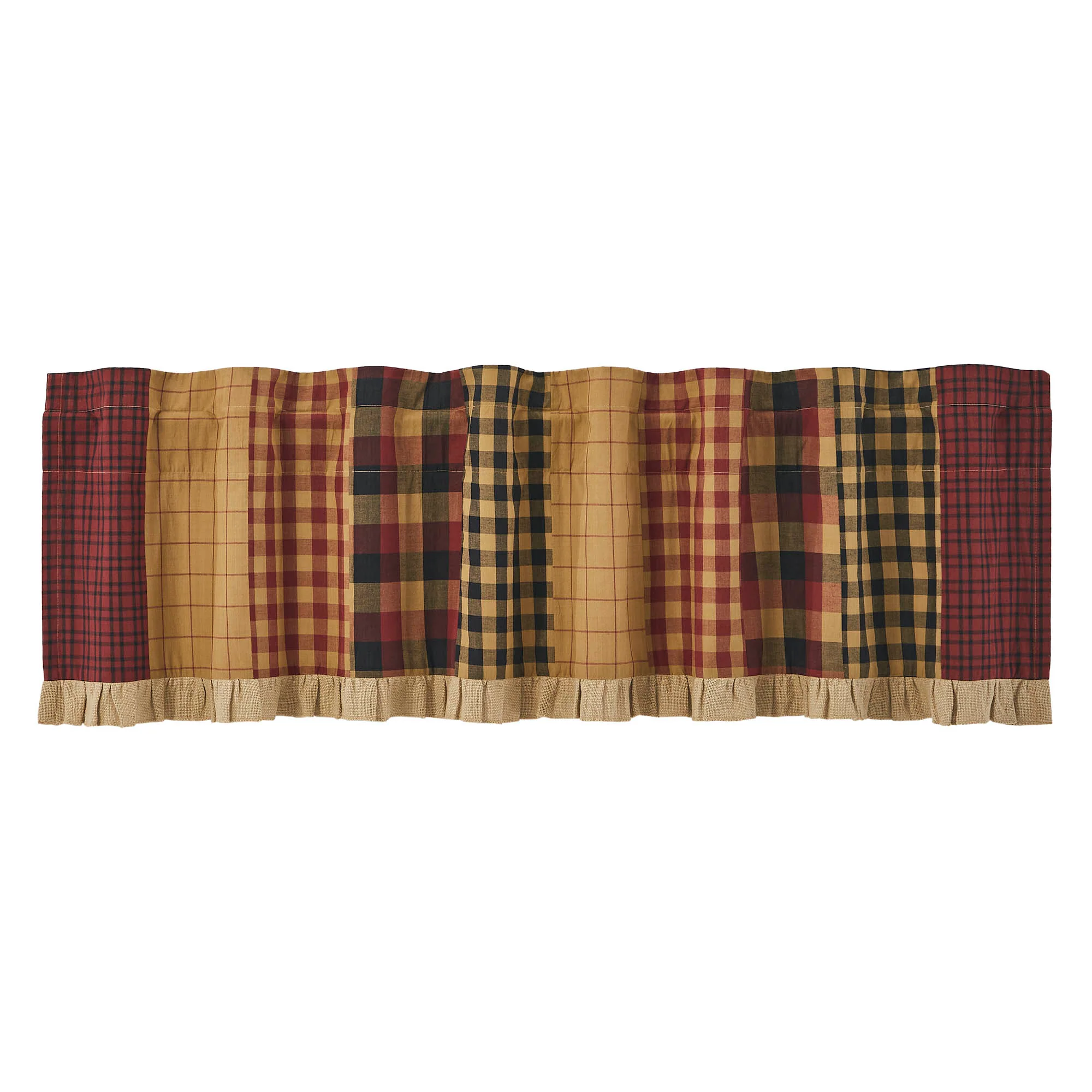 Connell Patchwork Valance Curtain 18" x 72" - Image 2