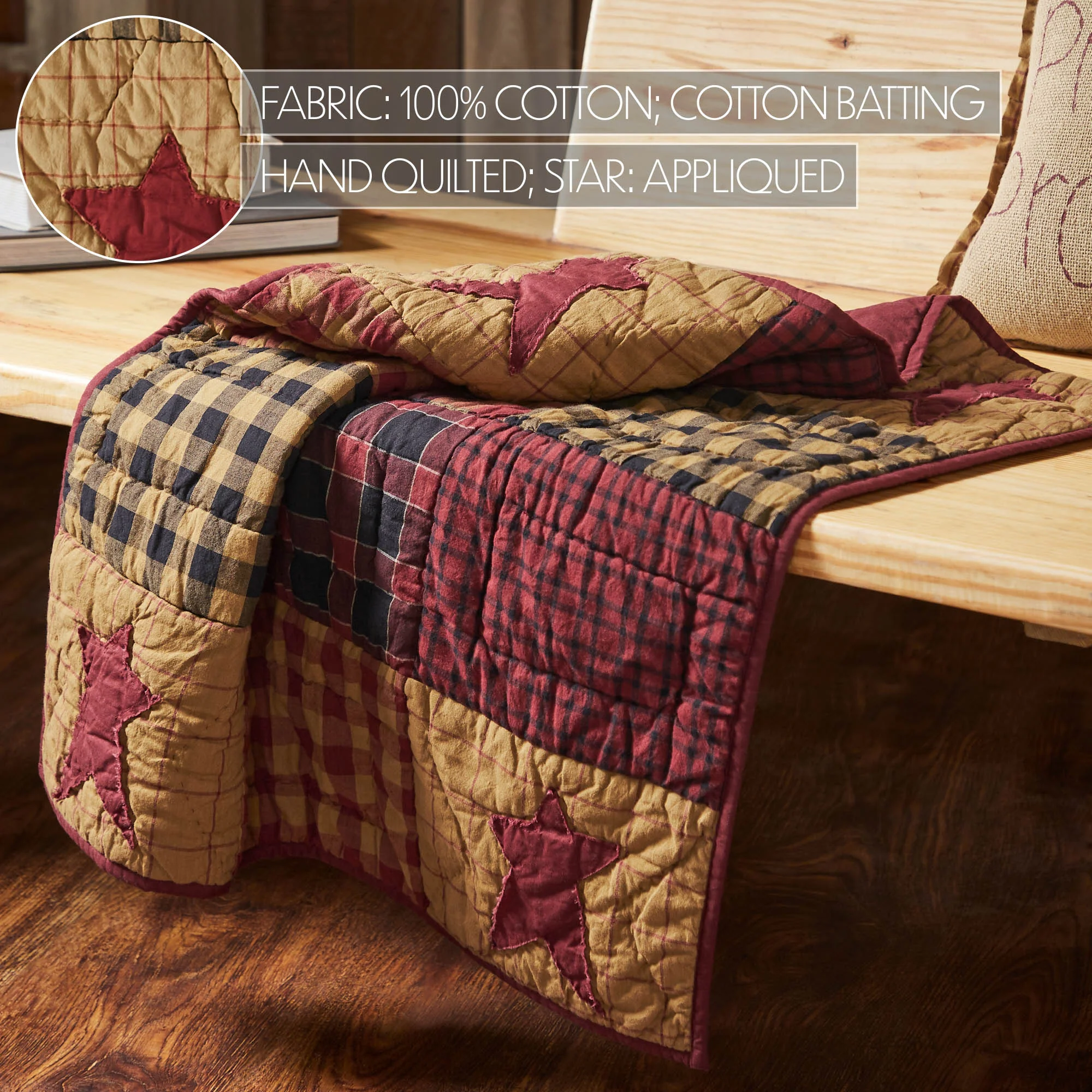Connell Quilted Lap Throw 30" x 30" - Image 4