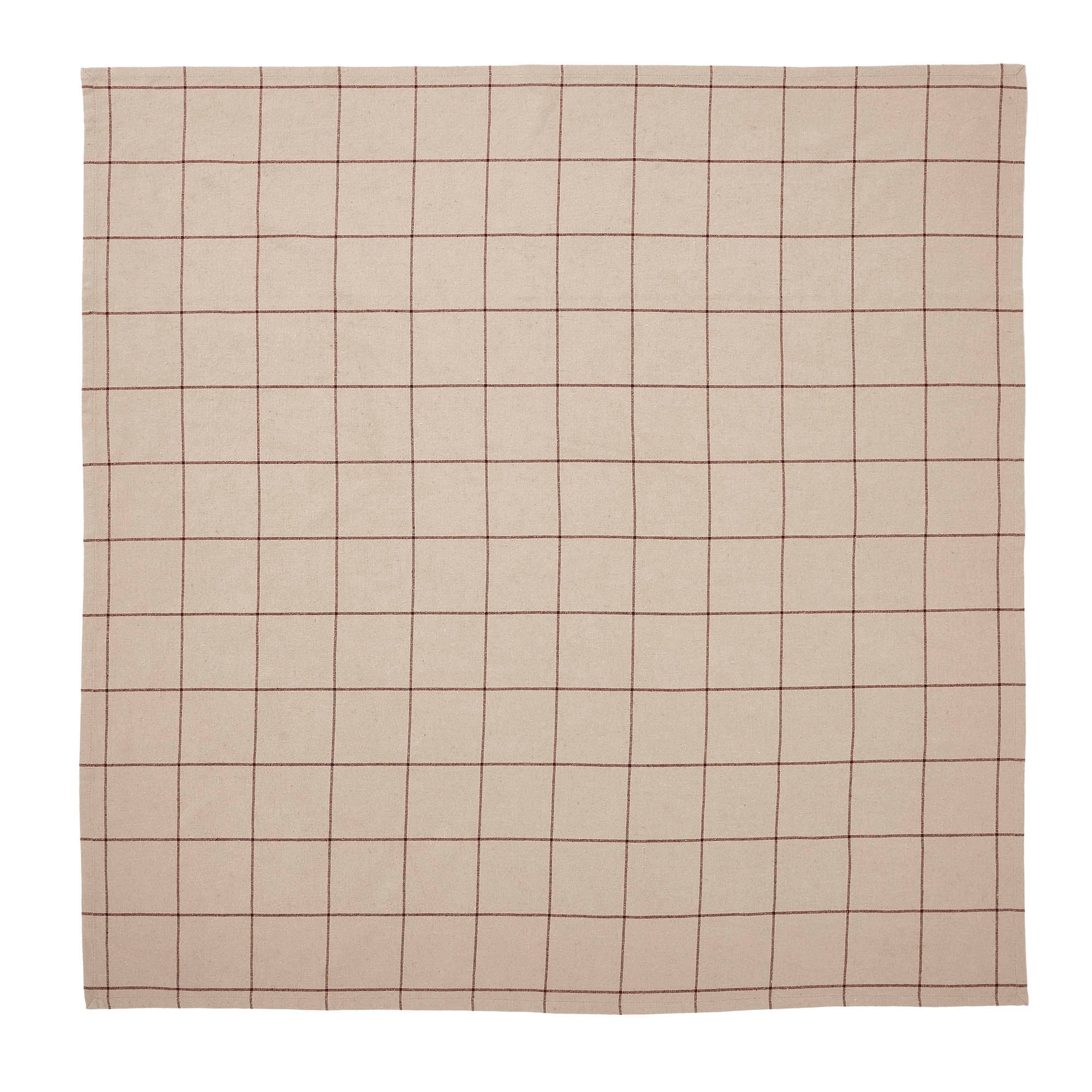 Connell Tan and Burgundy Table Topper 40" Square - Image 5