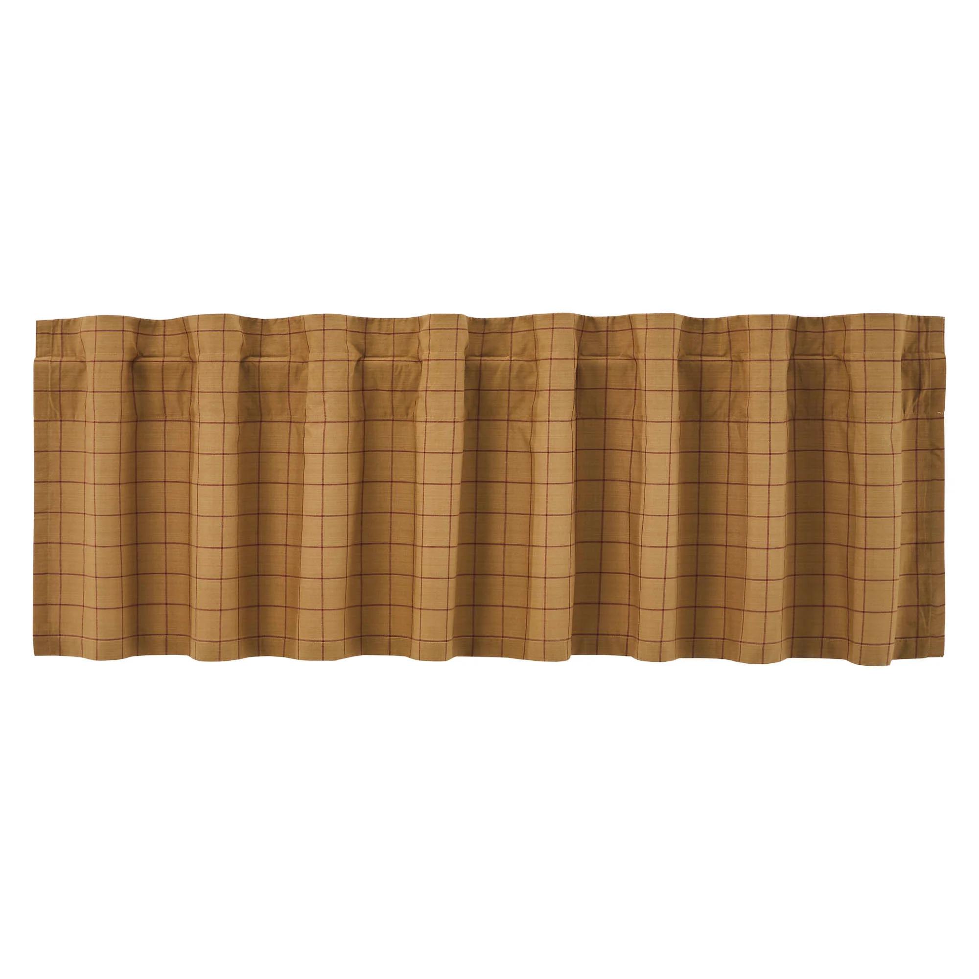 Connell Valance Burgundy and Natural 18" x 72" - Image 3