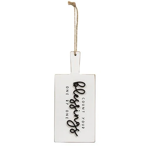 Count Your Blessings Cutting Board Sign Ornament - Image 2
