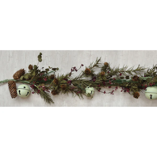 💙 Country Bell Pine 4 ft Faux Garland