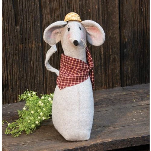 Country Mouse Fabric Door Stop - Image 2