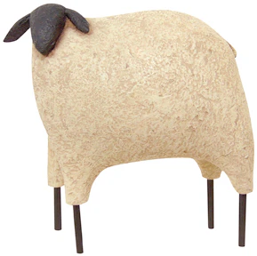 Country Sheep Resin Figure