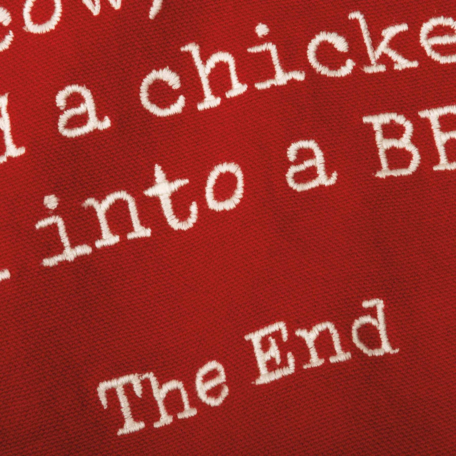 Cow Pig & Chicken Walk Into A BBQ The End Apron - Image 5