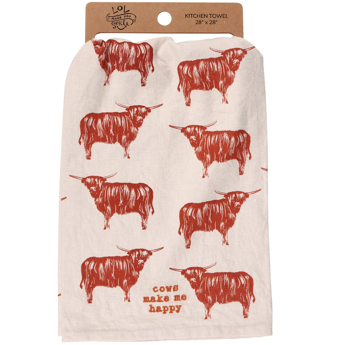 💙 Cows Make Me Happy Kitchen Towel