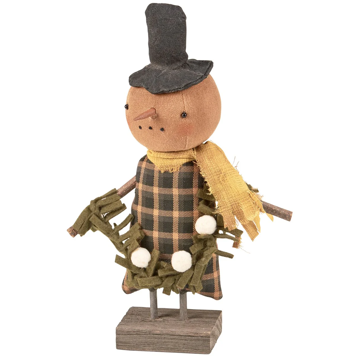 ๐ Cozy Collin Snowman Fabric Figure 10.5" H