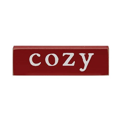 Cozy Mistletoe Hot Cocoa Set of 3 Mini Block Signs - Image 4