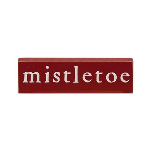 Cozy Mistletoe Hot Cocoa Set of 3 Mini Block Signs - Image 5