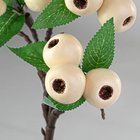 ๐ Cream Berry 23" Faux Spray - Image 2