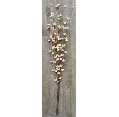 💙 Cream Buttercup 16" Faux Floral Pick
