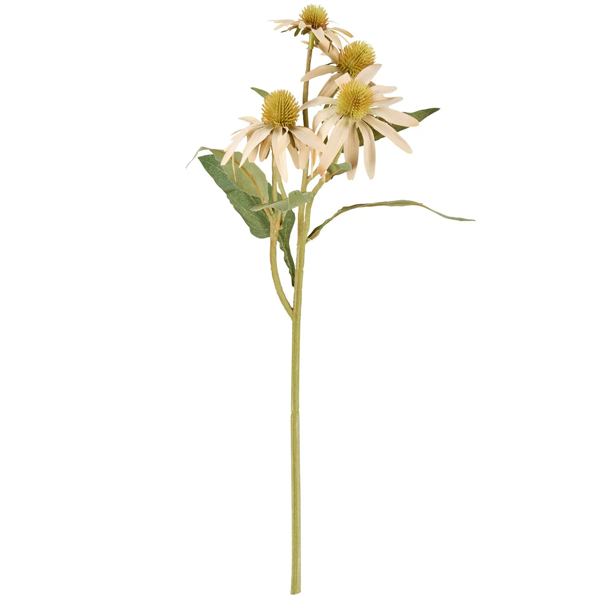 💙 Cream Coneflower 19" Faux Floral Pick - Image 2