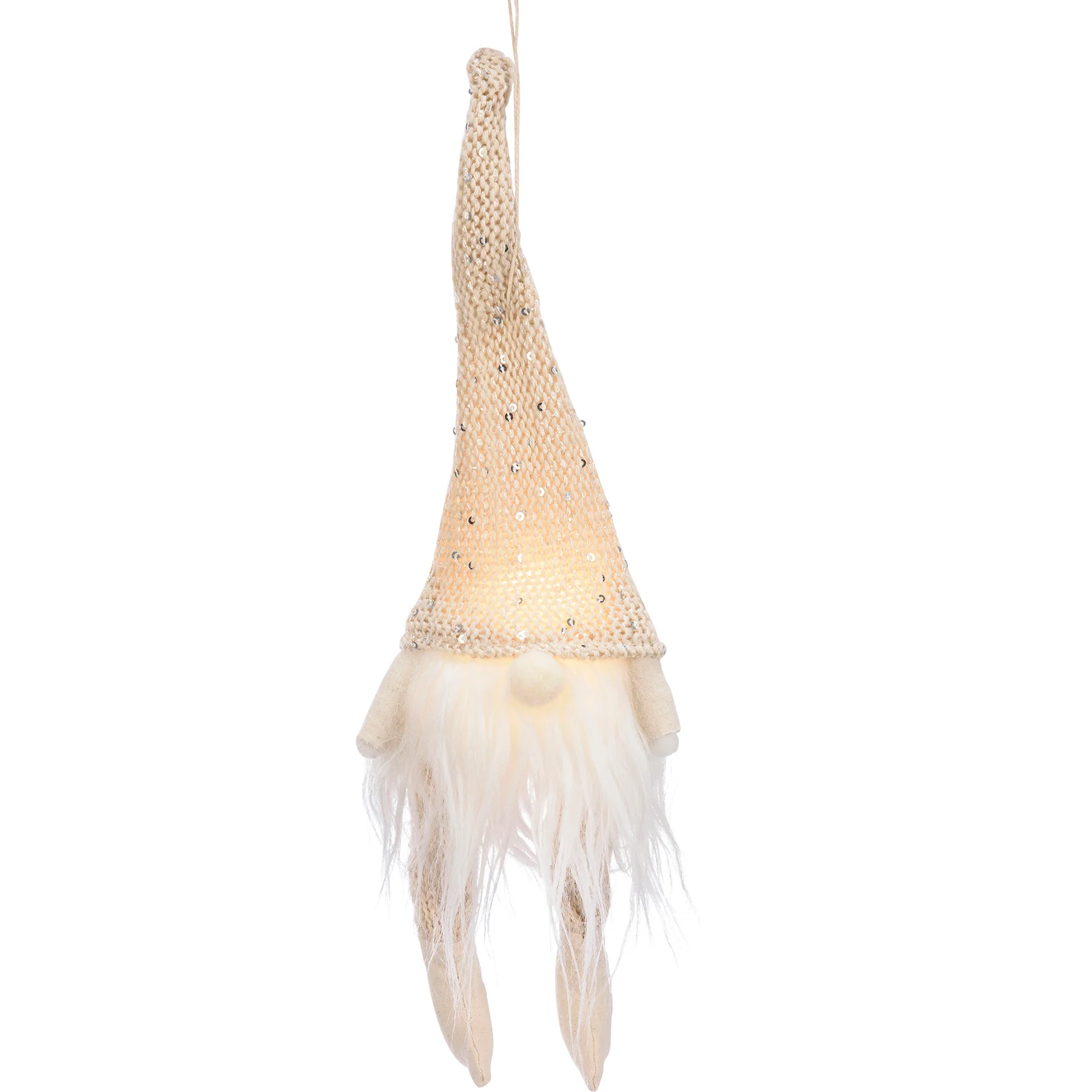Surprise Me Sale 🤭 Cream Gnome Lighted Ornament - Image 2