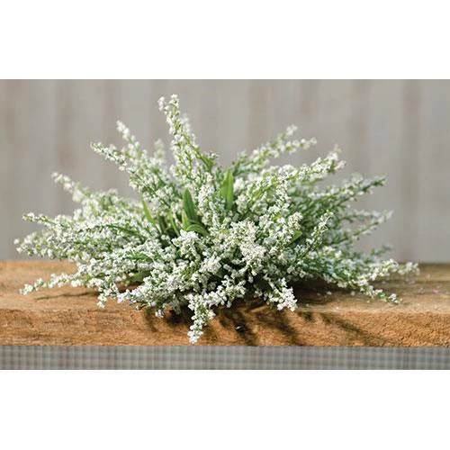 ๐ Cream Heather Faux Floral Table Piece