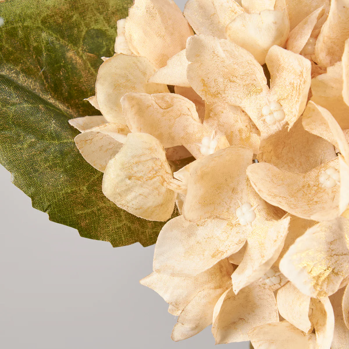 Cream Hydrangea 12" Faux Floral Stem - Image 3