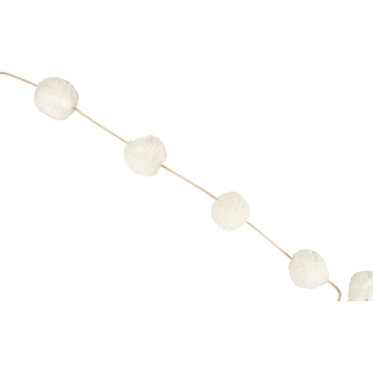 Cream Pom Pom Garland 7 feet long - Image 2