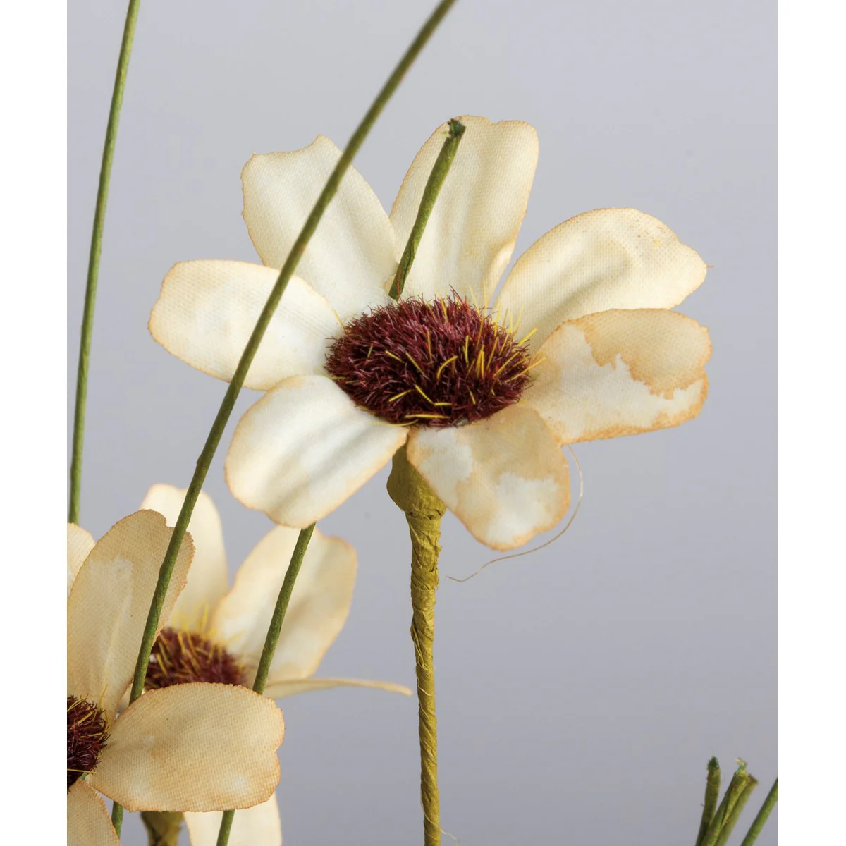 💙 Cream Wildflowers 24" Faux Floral Pick - Image 3