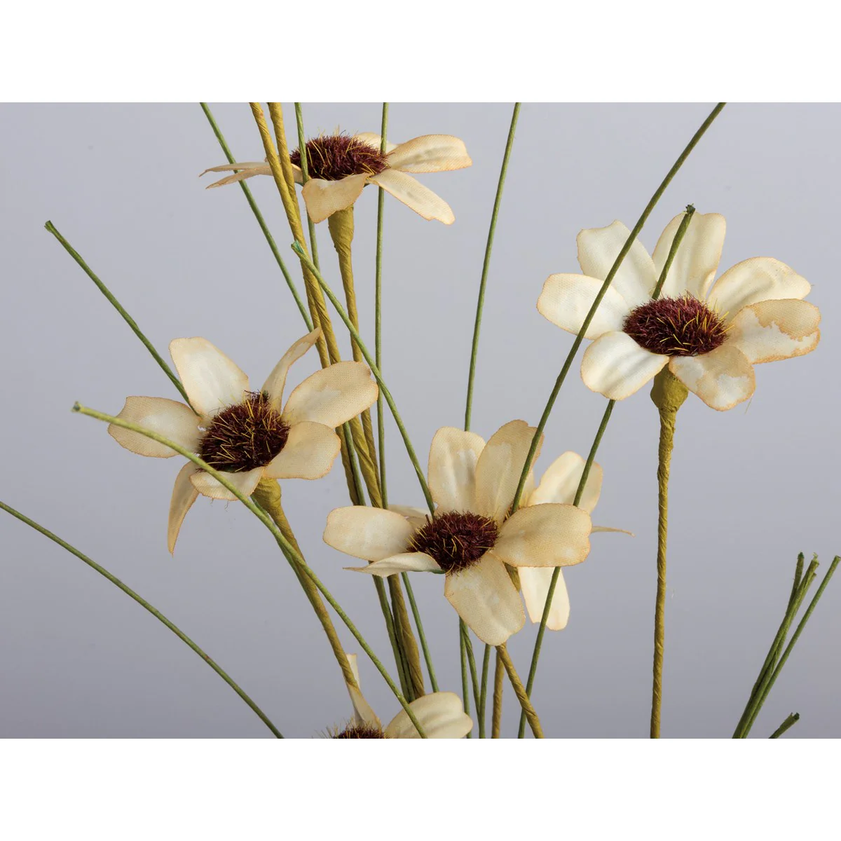 💙 Cream Wildflowers 24" Faux Floral Pick - Image 4