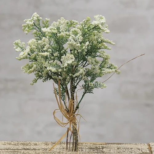 💙 Creamy Baby's Breath 12" Faux Floral Spray