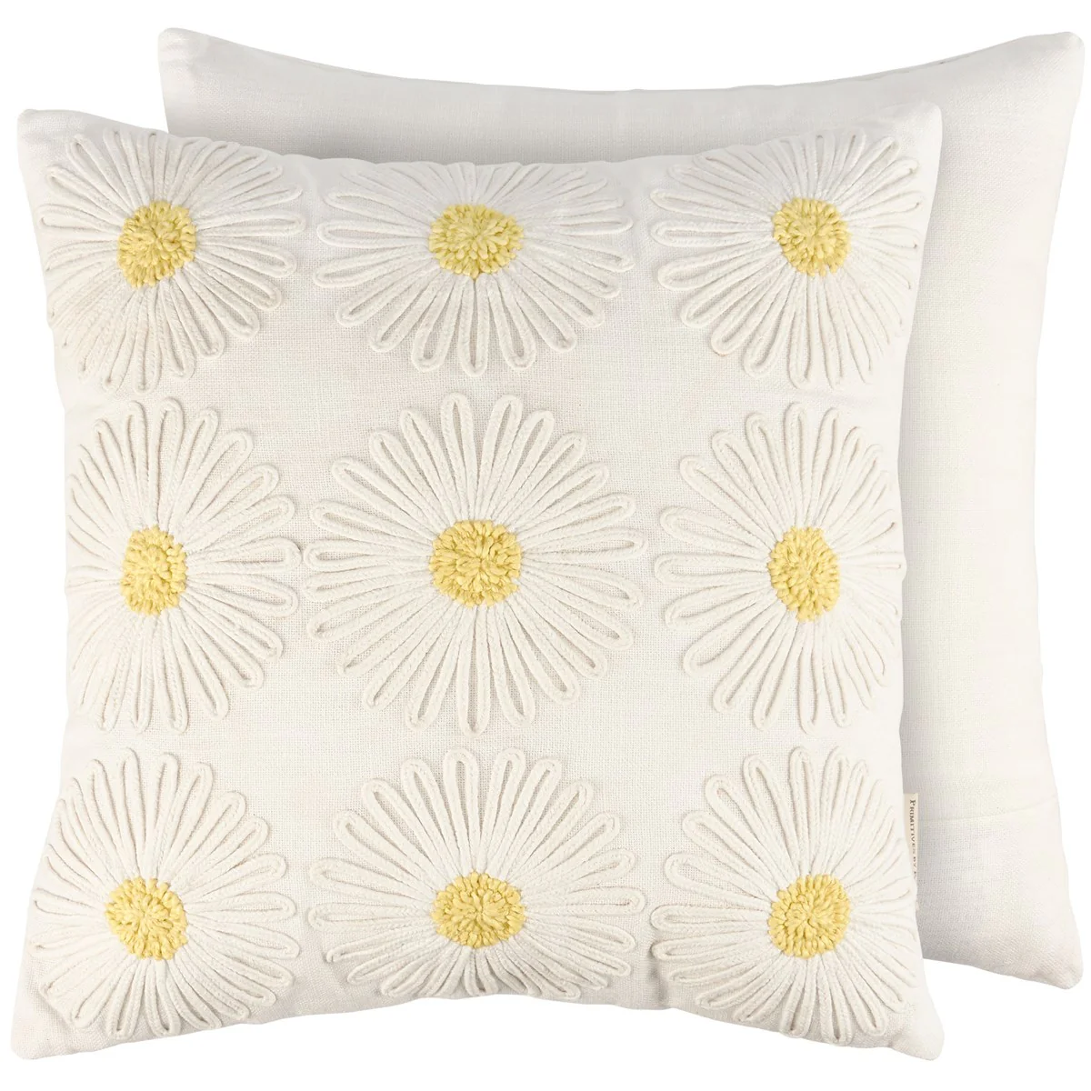 Crochet Daisies 16" Accent Pillow - Image 2