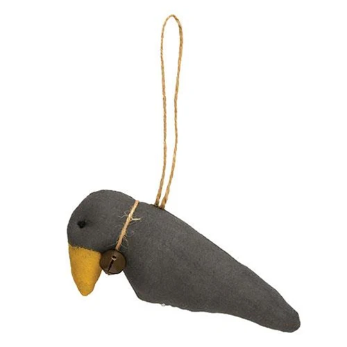 Crow Fabric Primitive Ornament