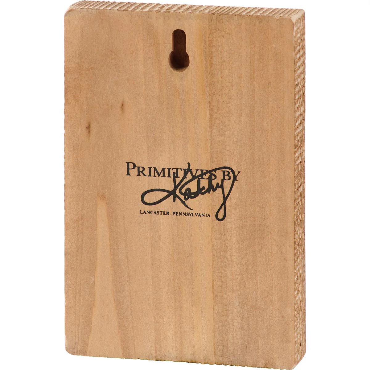 ๐ Curious Fox 6" Wooden Block Sign - Image 2
