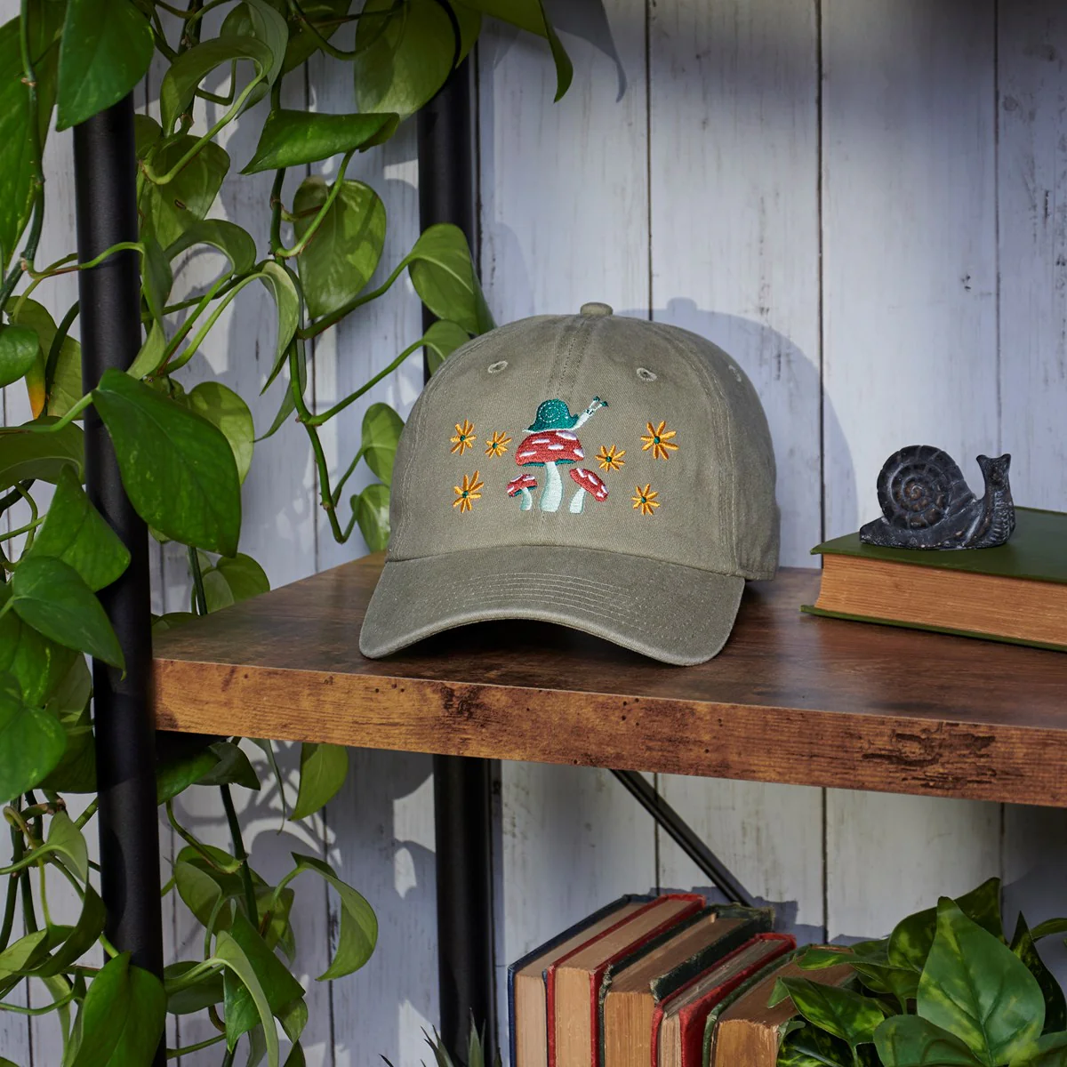 Daisies and Mushrooms Baseball Cap - Image 2
