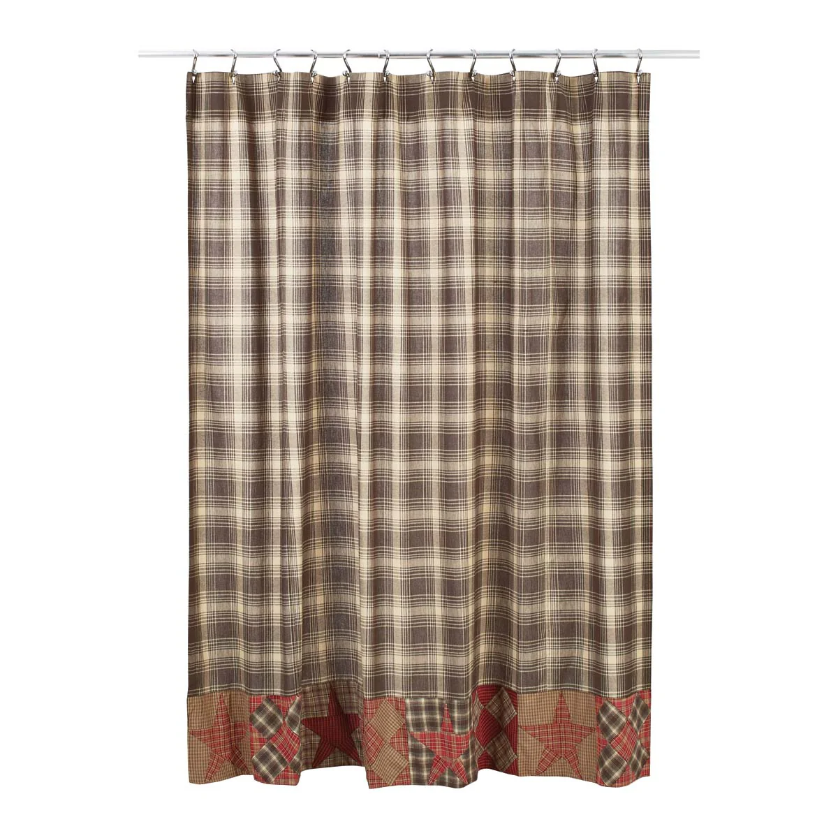 Dawson Star Patchwork Shower Curtain 72" x 72" - Image 3