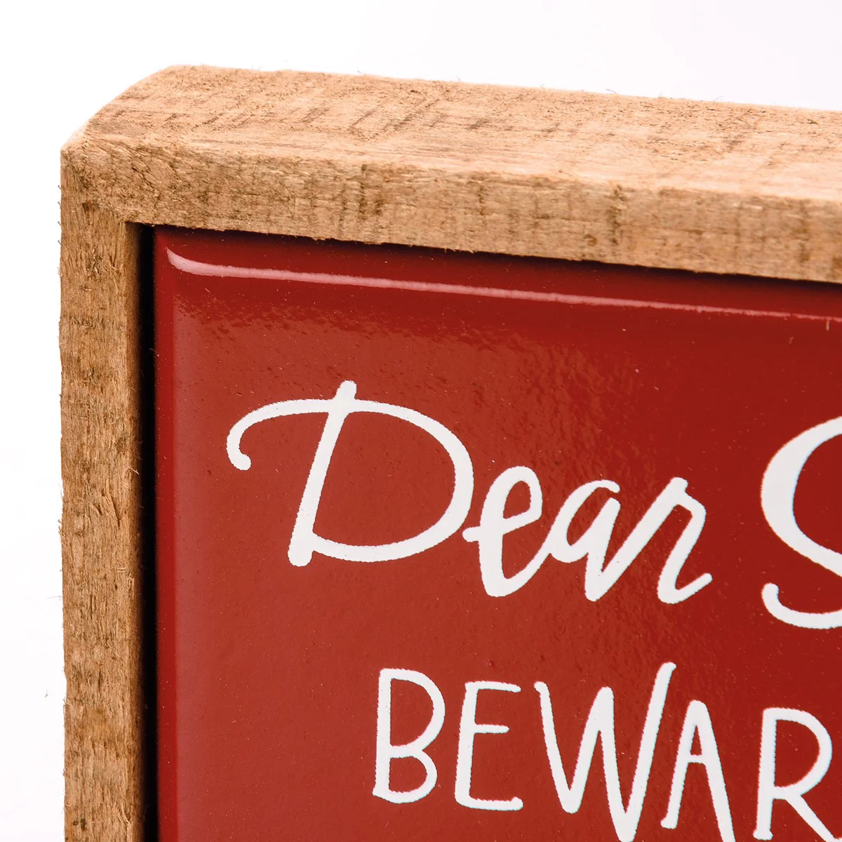 💙 Dear Santa Beware Of Dog Kisses Mini Box Sign - Image 4
