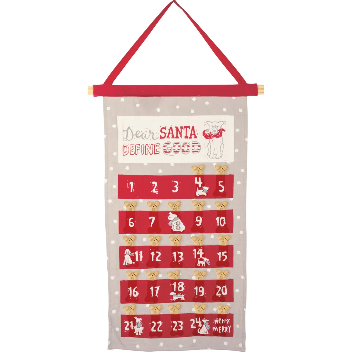 Dear Santa Define Good Dog Wall Christmas Countdown Calendar