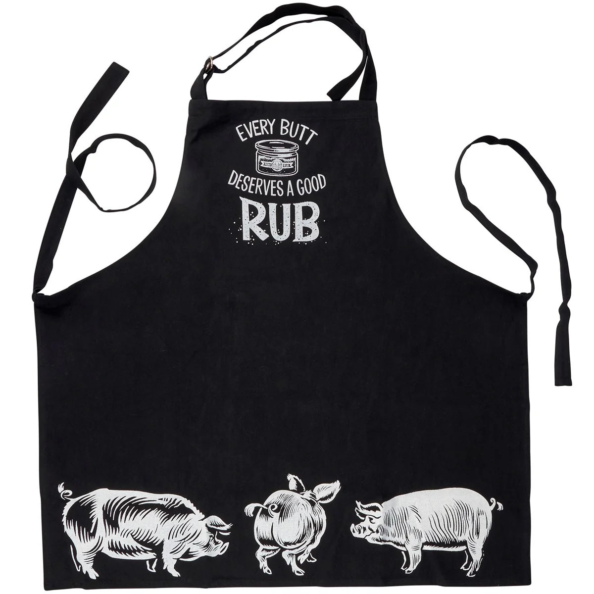 Deserves A Good Rub Pig Themed Apron
