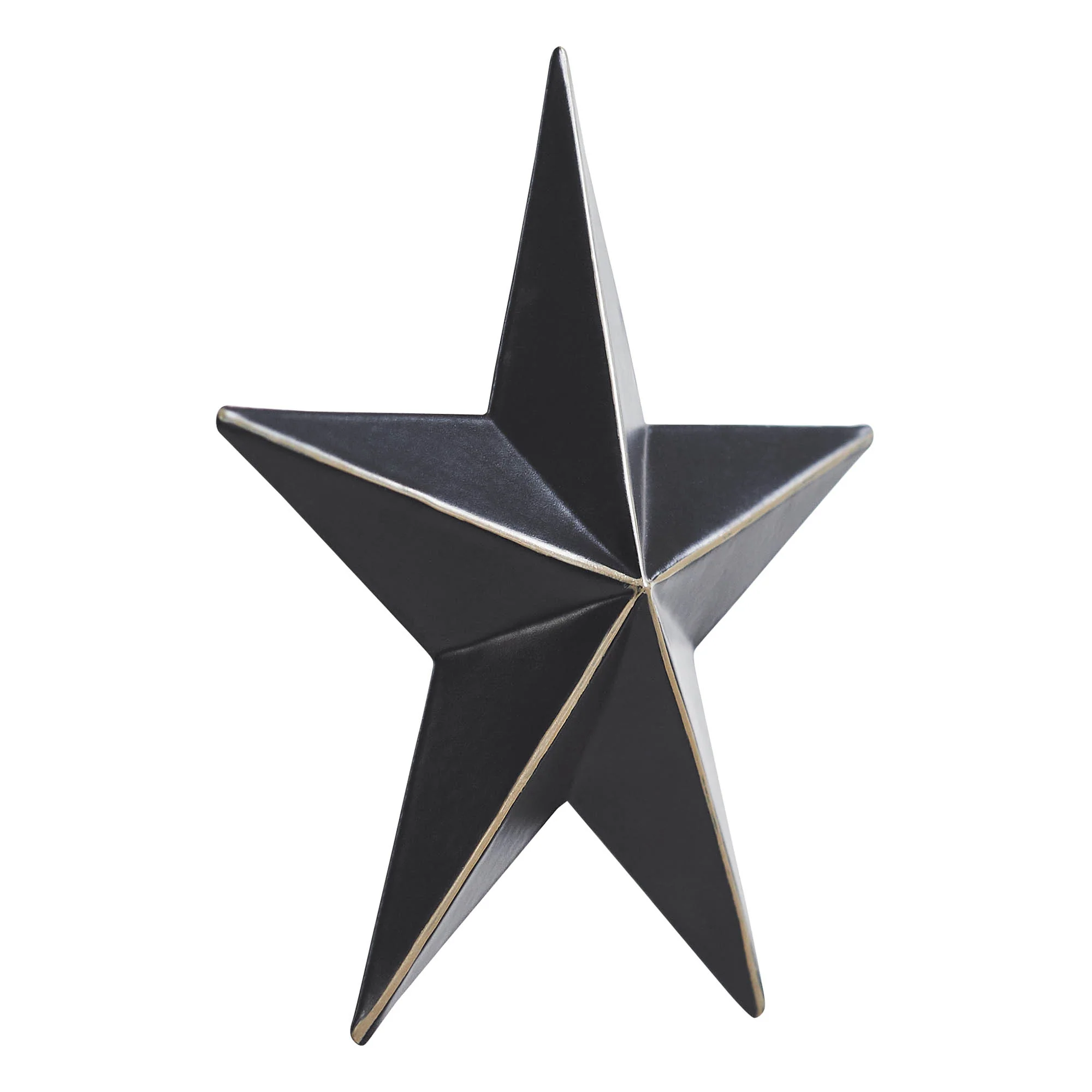 Distressed Black Metal Star 4" - Image 4