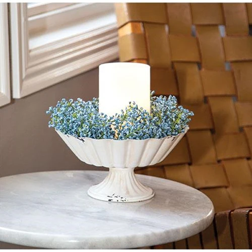 ๐ Distressed Cream 4" Metal Urn - Image 2