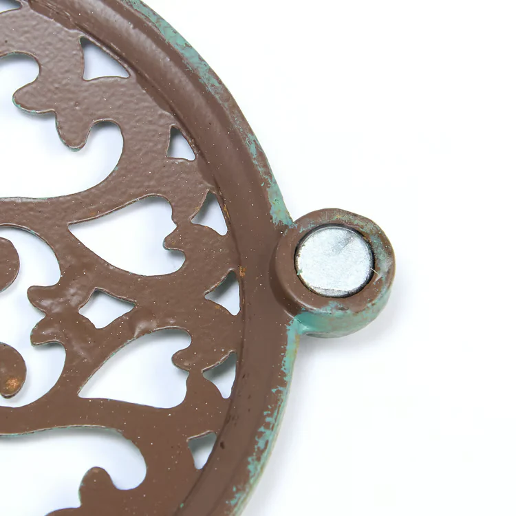 Distressed Filigree Mint Small Desk Clock - Image 4