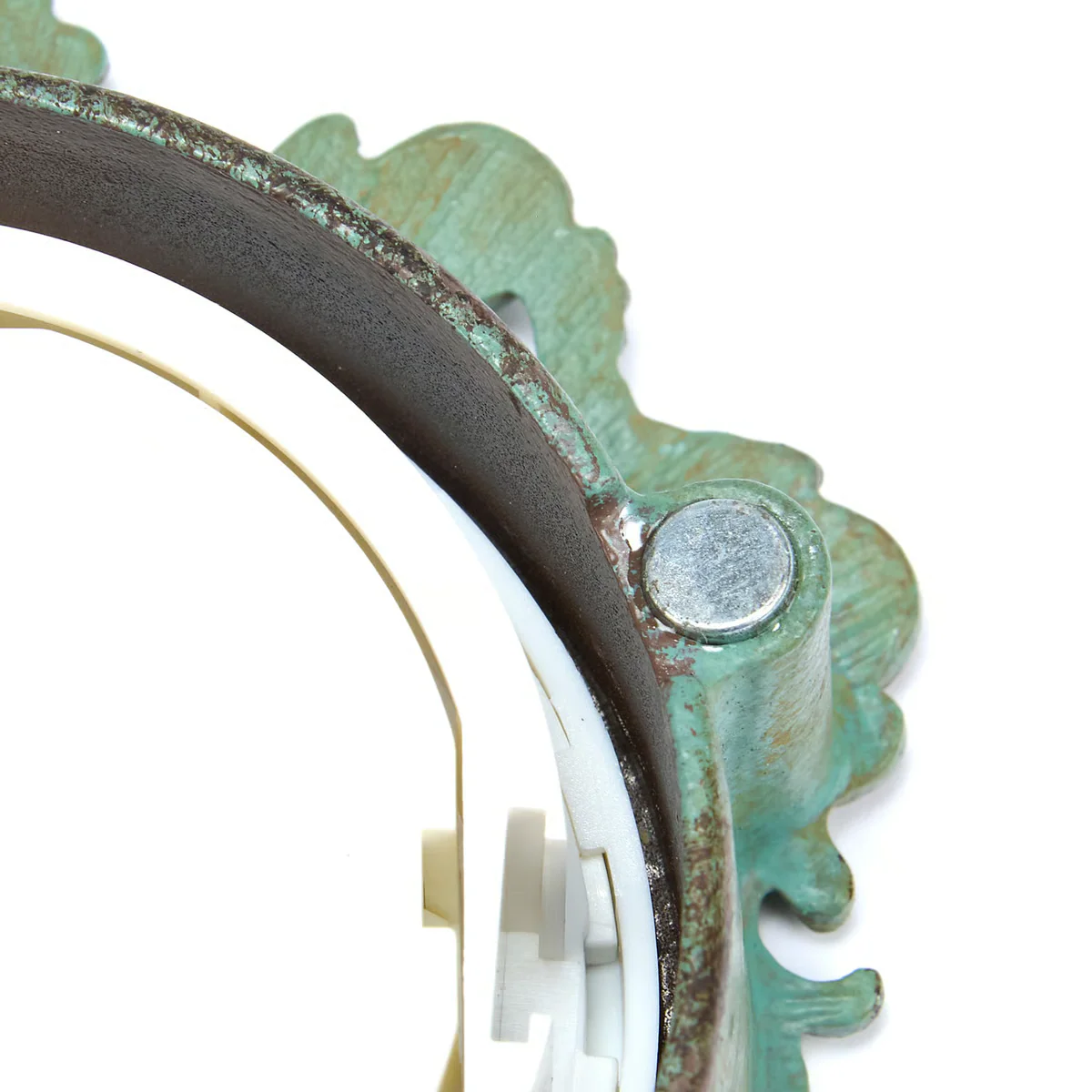 Distressed Filigree Mint Small Desk Clock - Image 5
