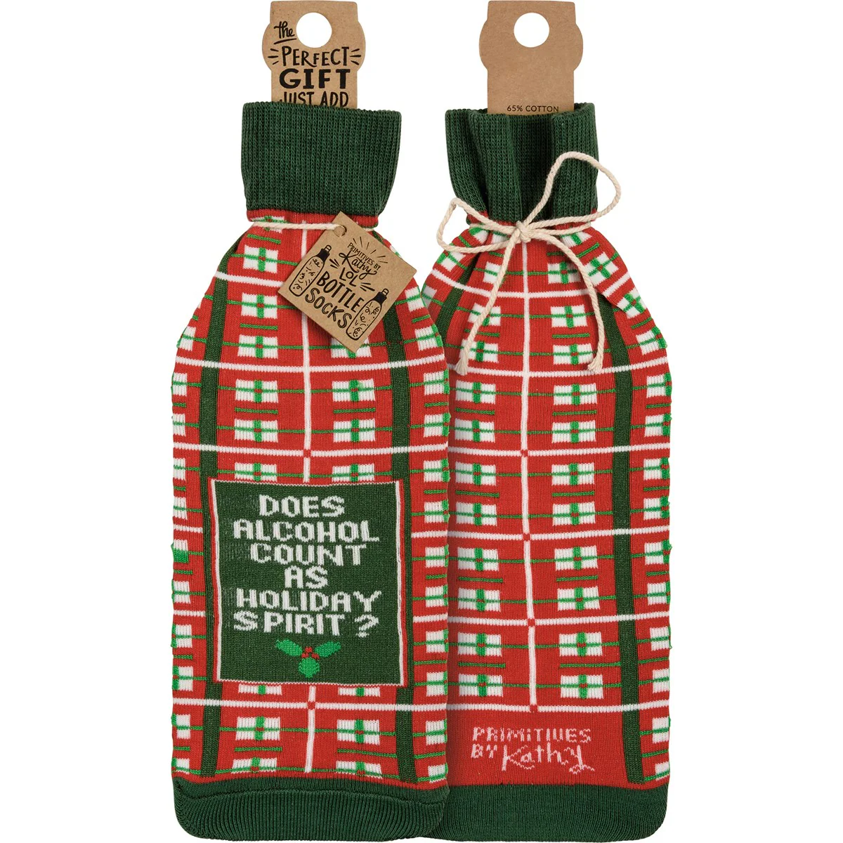 Does Alcohol Count As Holiday Spirit Bottle Sock - Image 3