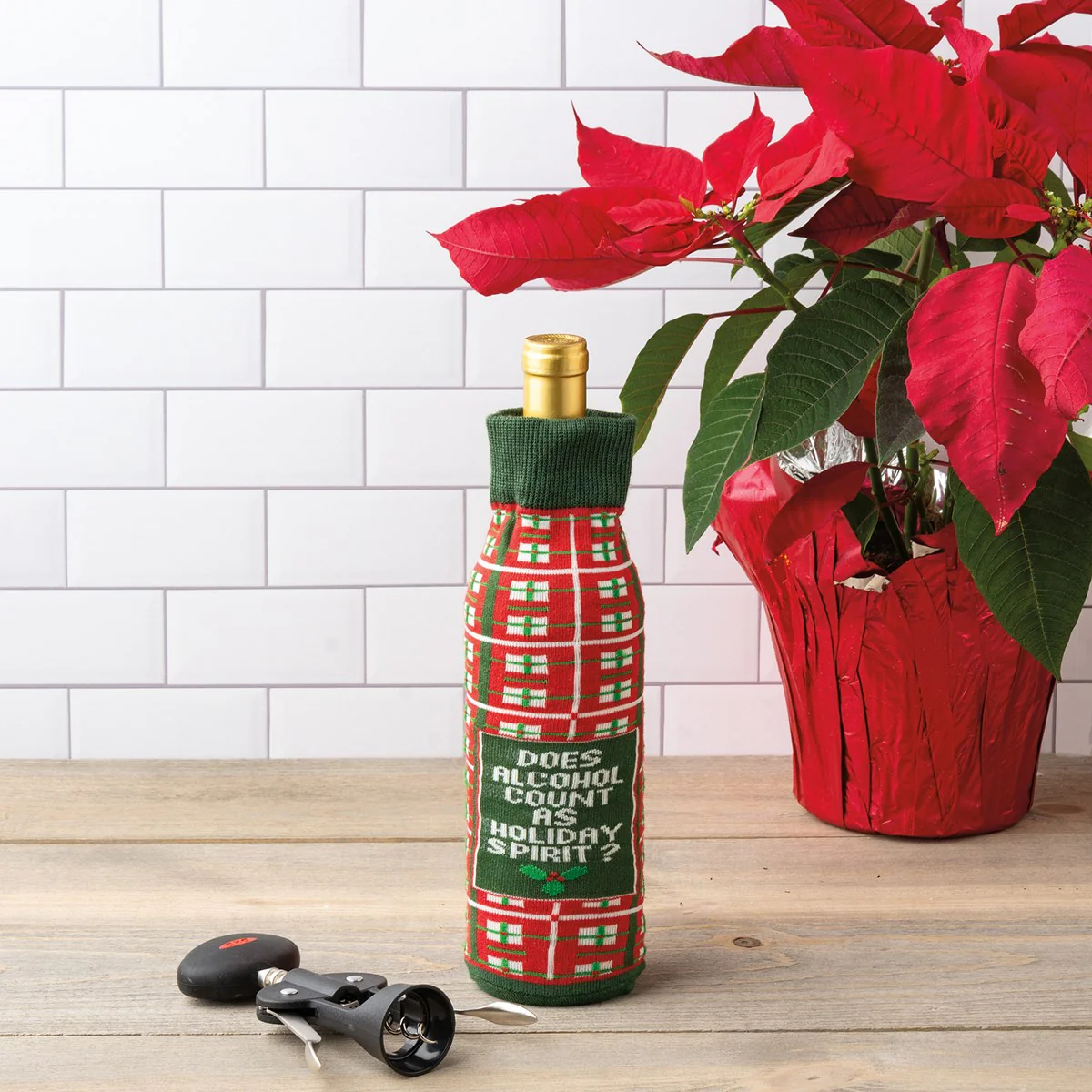 Does Alcohol Count As Holiday Spirit Bottle Sock - Image 5