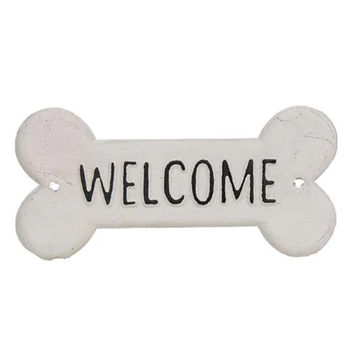 Dog Bone Welcome Small Metal Sign - Image 2