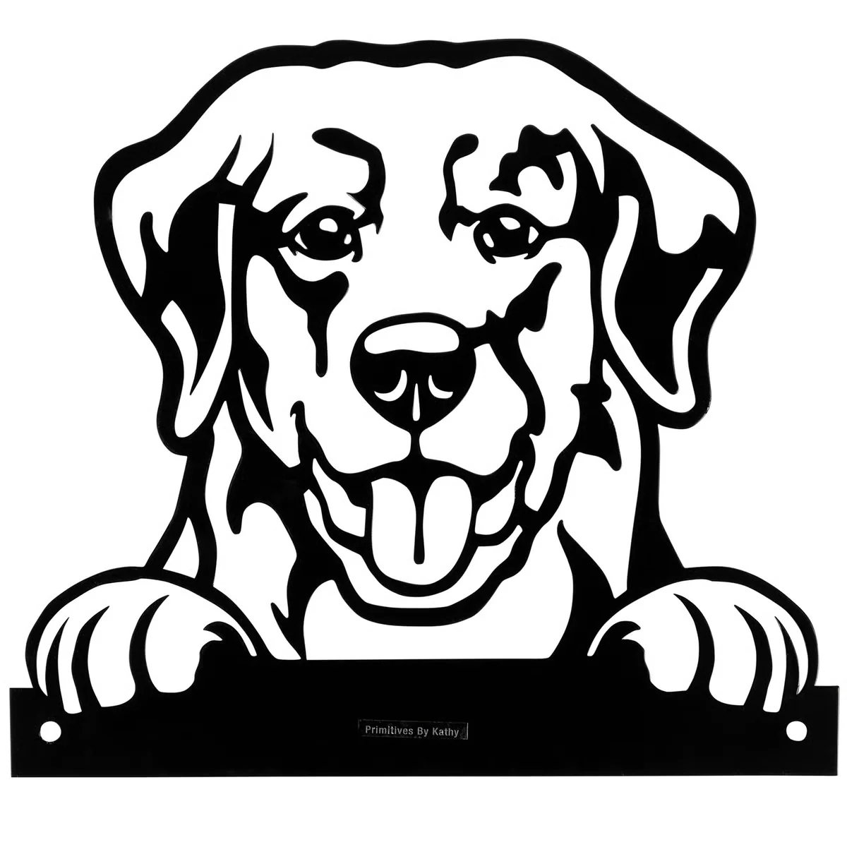 π Dog Metal Outdoor Art