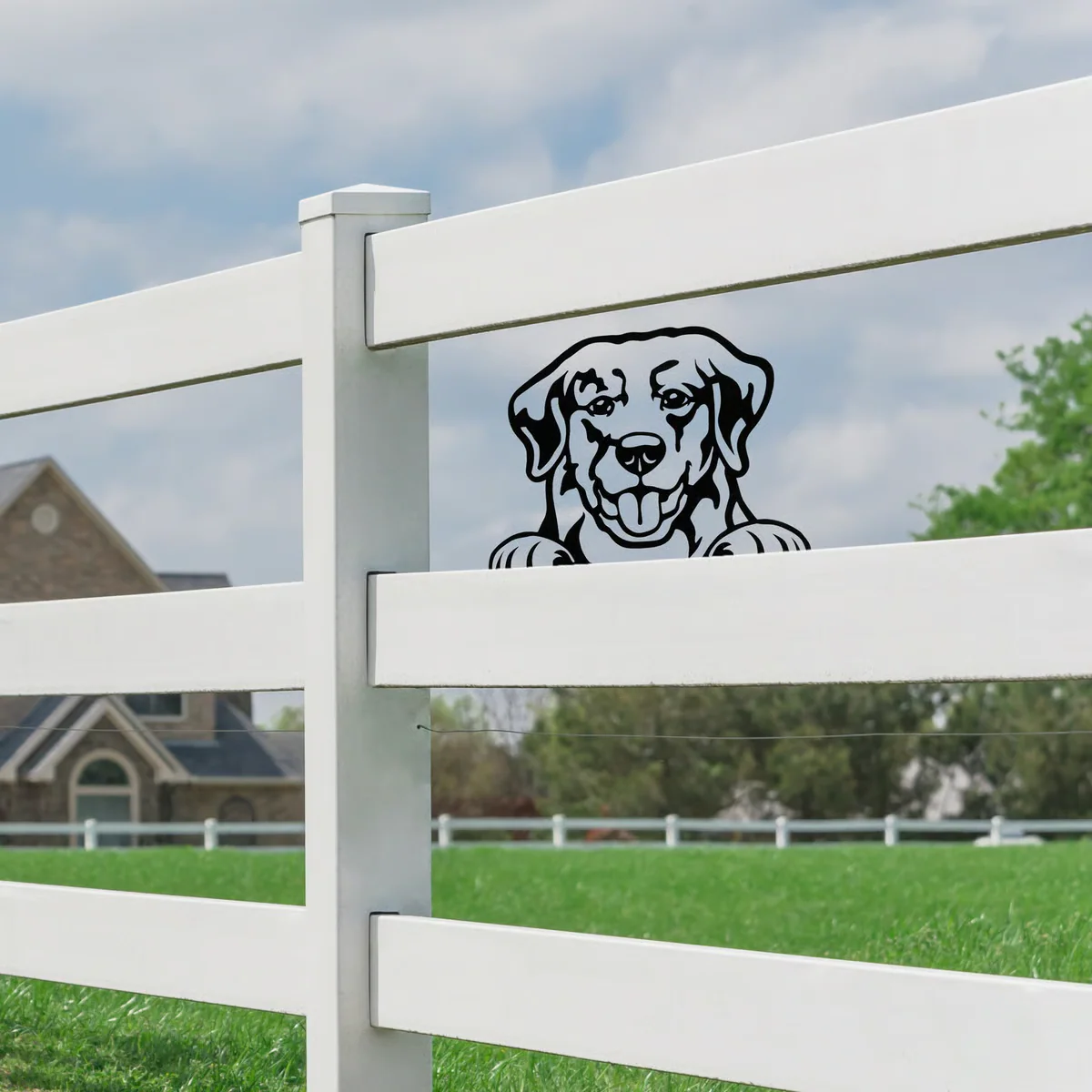 π Dog Metal Outdoor Art - Image 2
